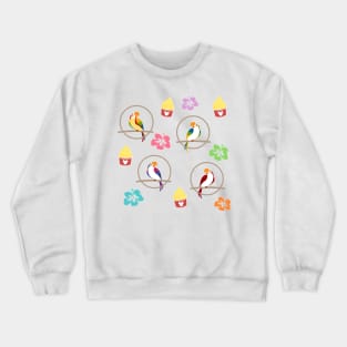 Tiki Room Pattern Crewneck Sweatshirt